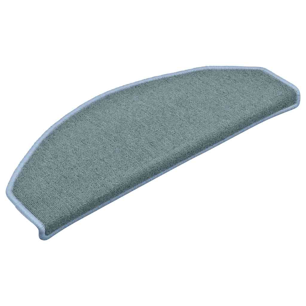 Tappetini per scale autoadesivi 30 pz 65 x 24 x 4 cm Blu mare