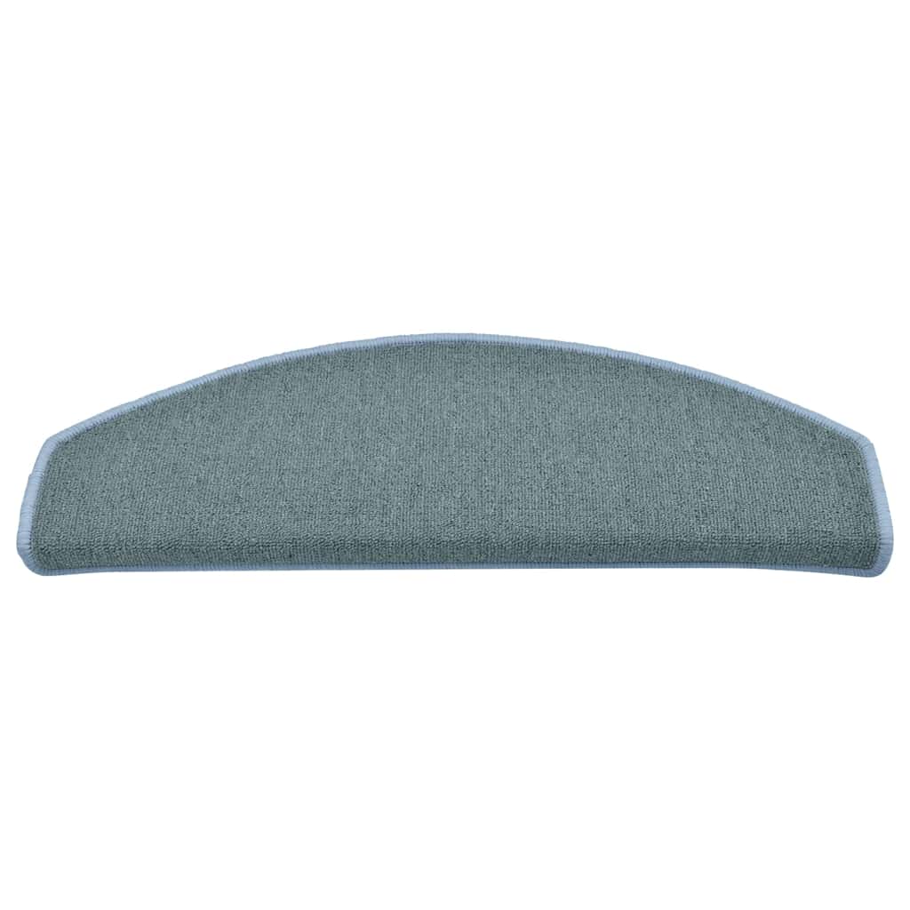Tappetini per scale autoadesivi 30 pz 65 x 24 x 4 cm Blu mare