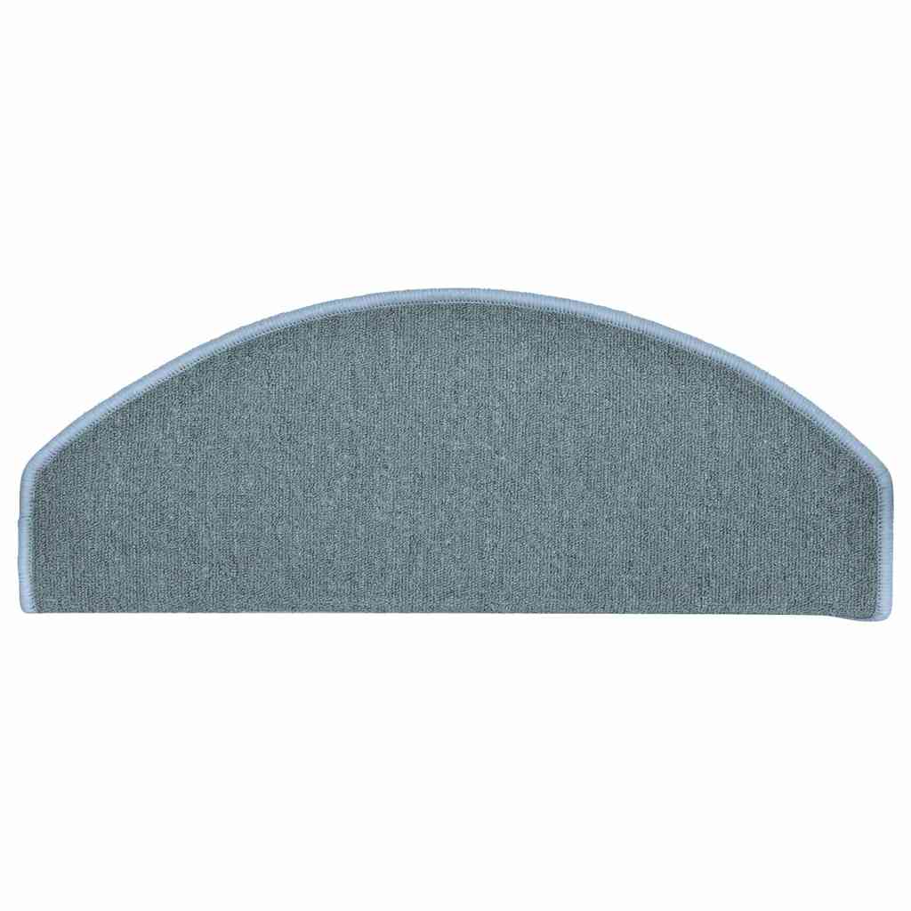 Tappetini per scale autoadesivi 30 pz 65 x 24 x 4 cm Blu mare