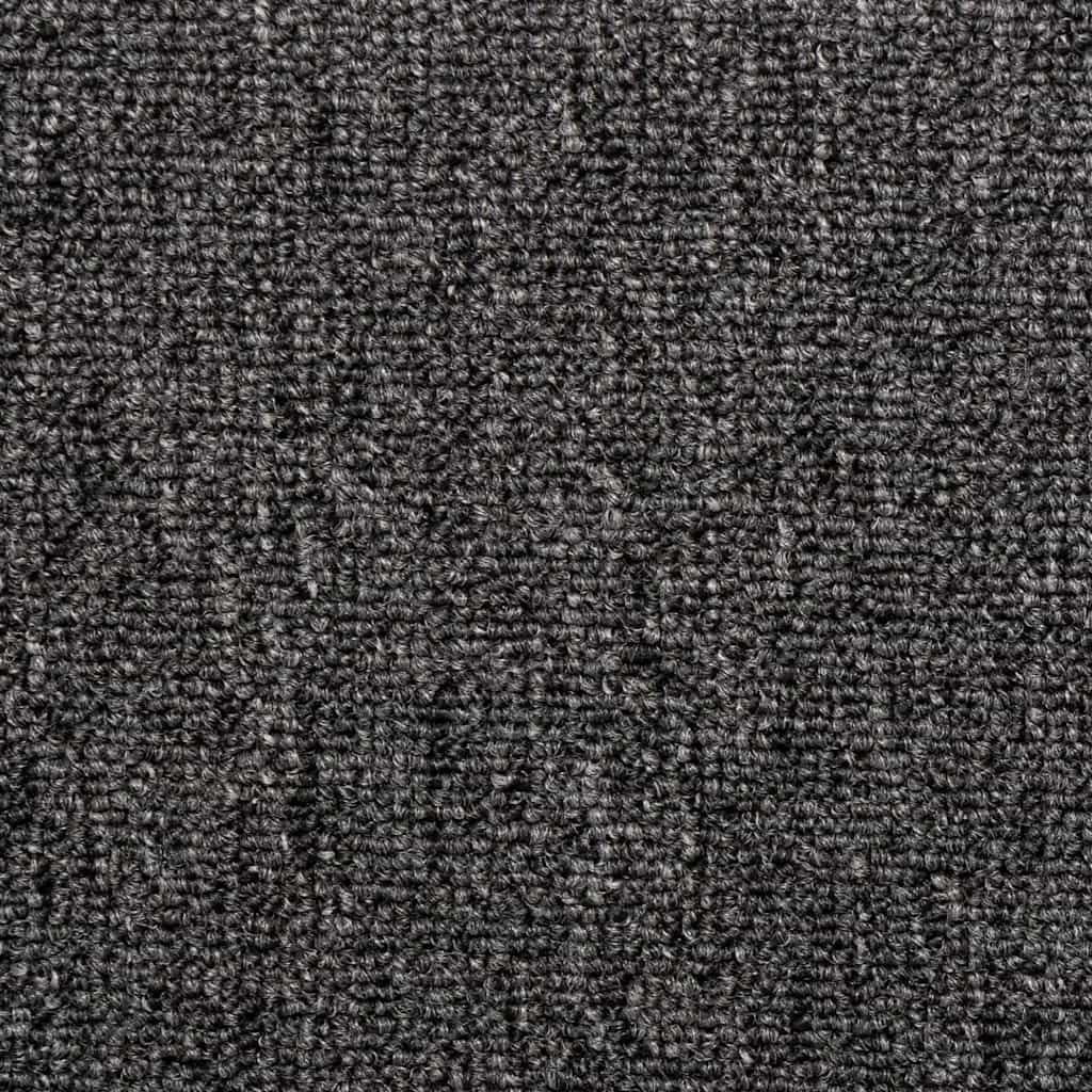 Tappetini per scale 30 pz 65x21x4 cm Antracite Bordo rettangolare