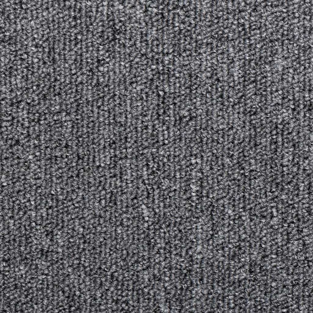 Tappetini per scale 30 pz 65x21x4 cm Grigio scuro Bordo rettangolare