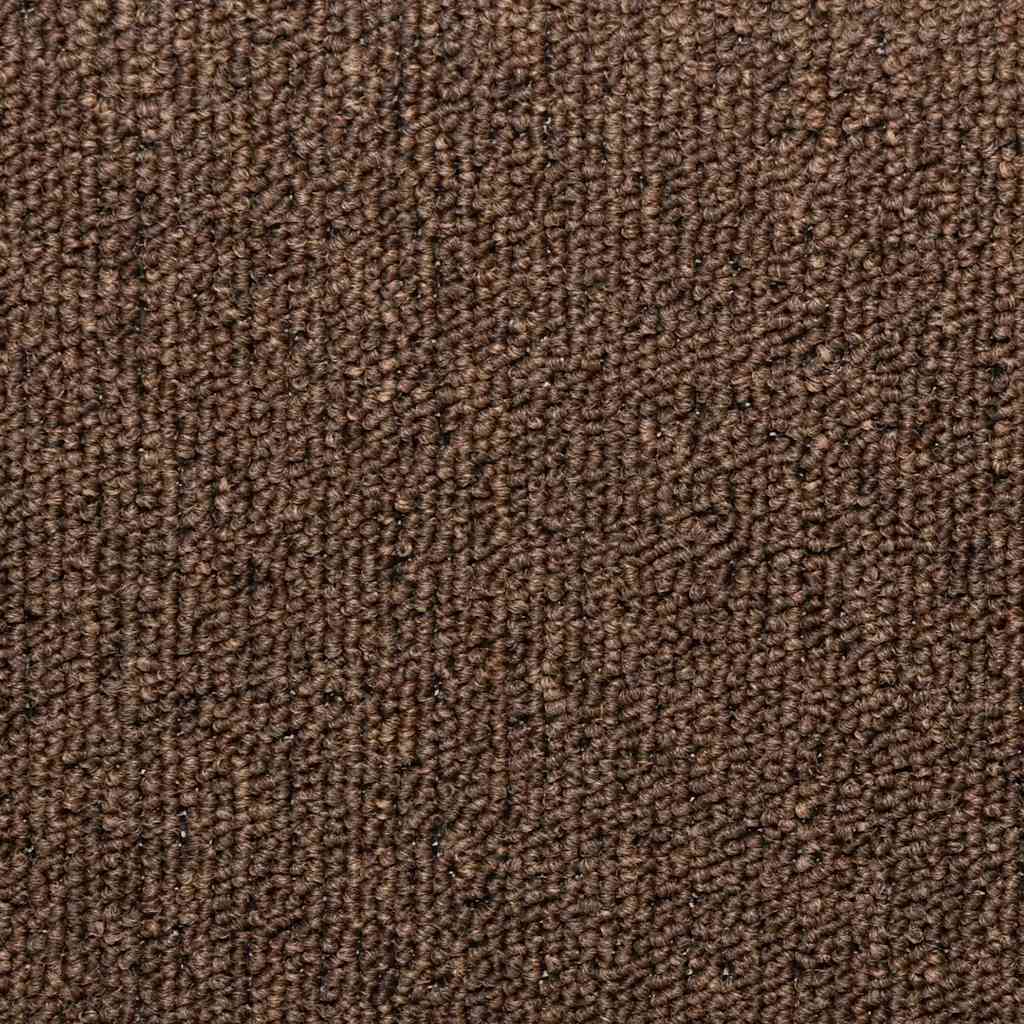 Tappetini per scale 30 pz 65x21x4 cm Marrone caffè Bordo rettangolare