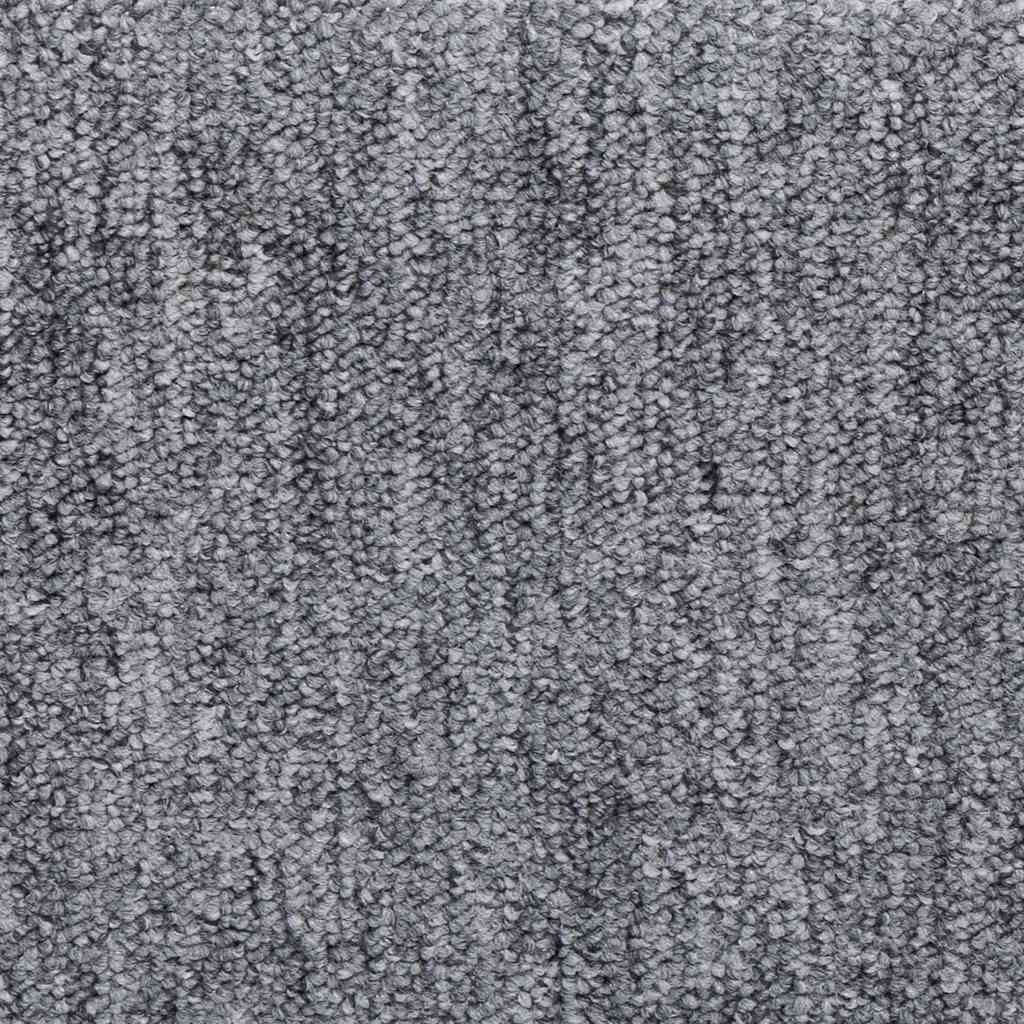 Tappetini per scale 30 pz 65x21x4 cm Bianco e Grigio Bordo rettangolare