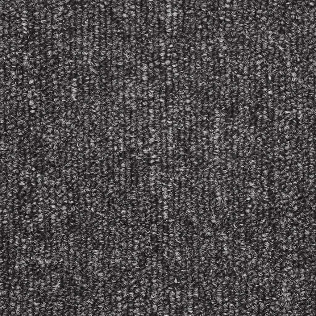 Tappetini per scale 20 pz 56x17x3 cm Antracite Semicircolari