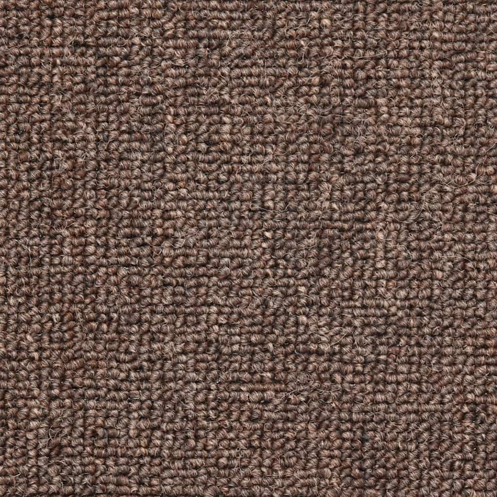 Tappetini per scale 20 pz 56x17x3 cm Marrone caffè Semicircolari