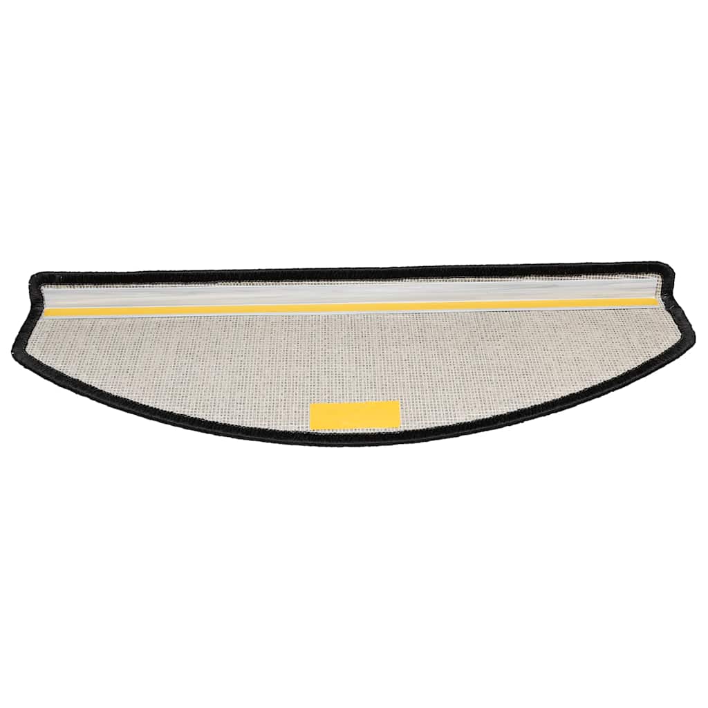 Tappetini per scale 20 pz 65x24x4 cm Antracite Semicircolari Grandi