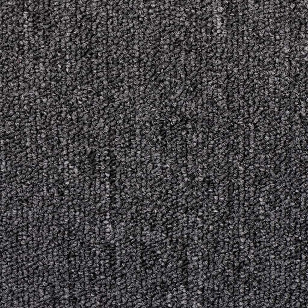 Tappetini per scale 20 pz 65x24x4 cm Antracite Semicircolari Grandi
