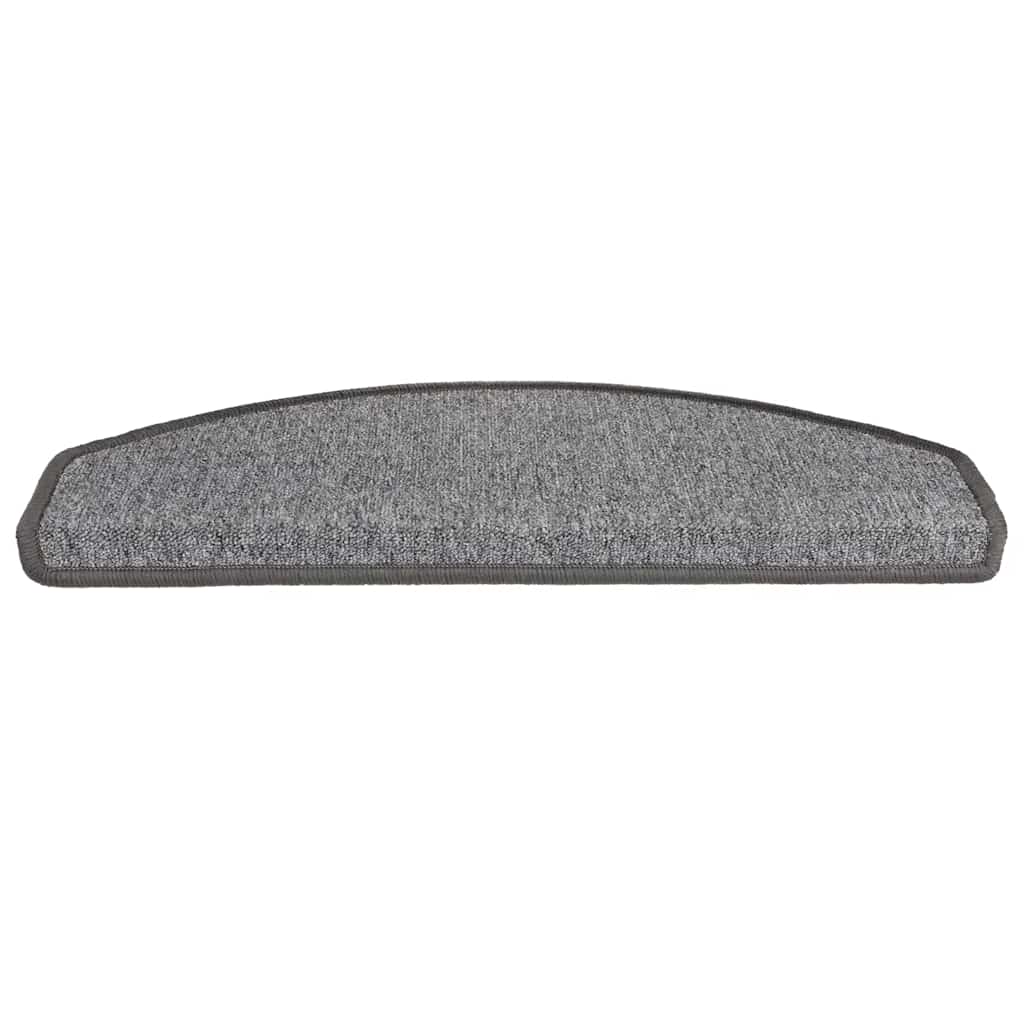 Tappetini per scale 20 pz 65x24x4 cm Grigio scuro Semicircolari Grandi