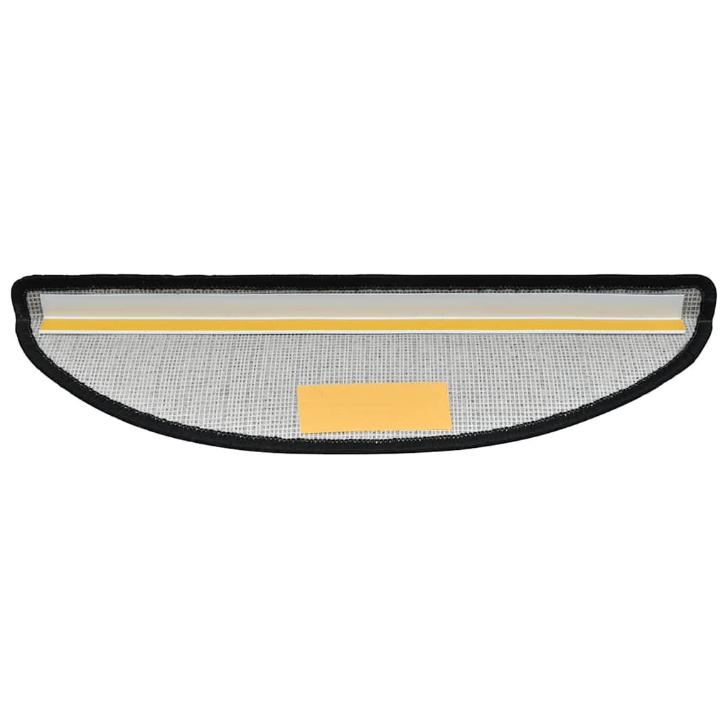 Tappetini per scale 20 pz 65x24x4 cm Grigio scuro Semicircolari Grandi