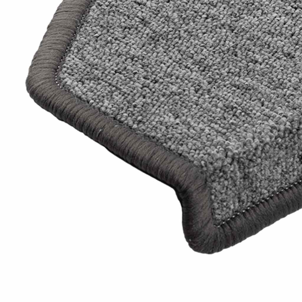 Tappetini per scale 20 pz 65x24x4 cm Grigio scuro Semicircolari Grandi