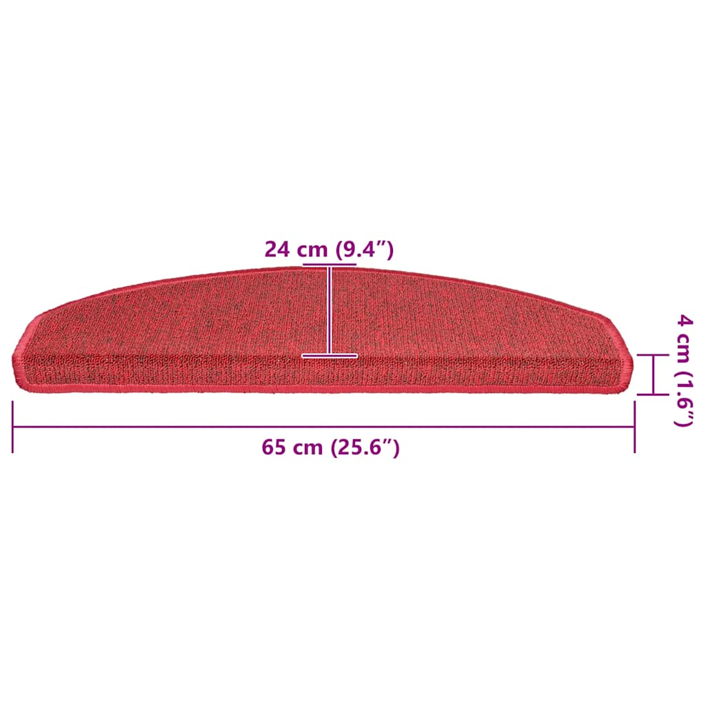 Tappetini per scale autoadesivi 20 pz 65 x 24 x 4 cm Non-Slip