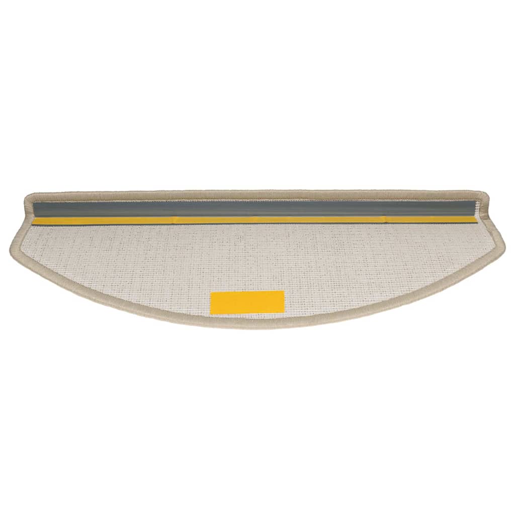 Tappetini per scale 20 pz 65x24x4 cm tortora semicircolari grandi