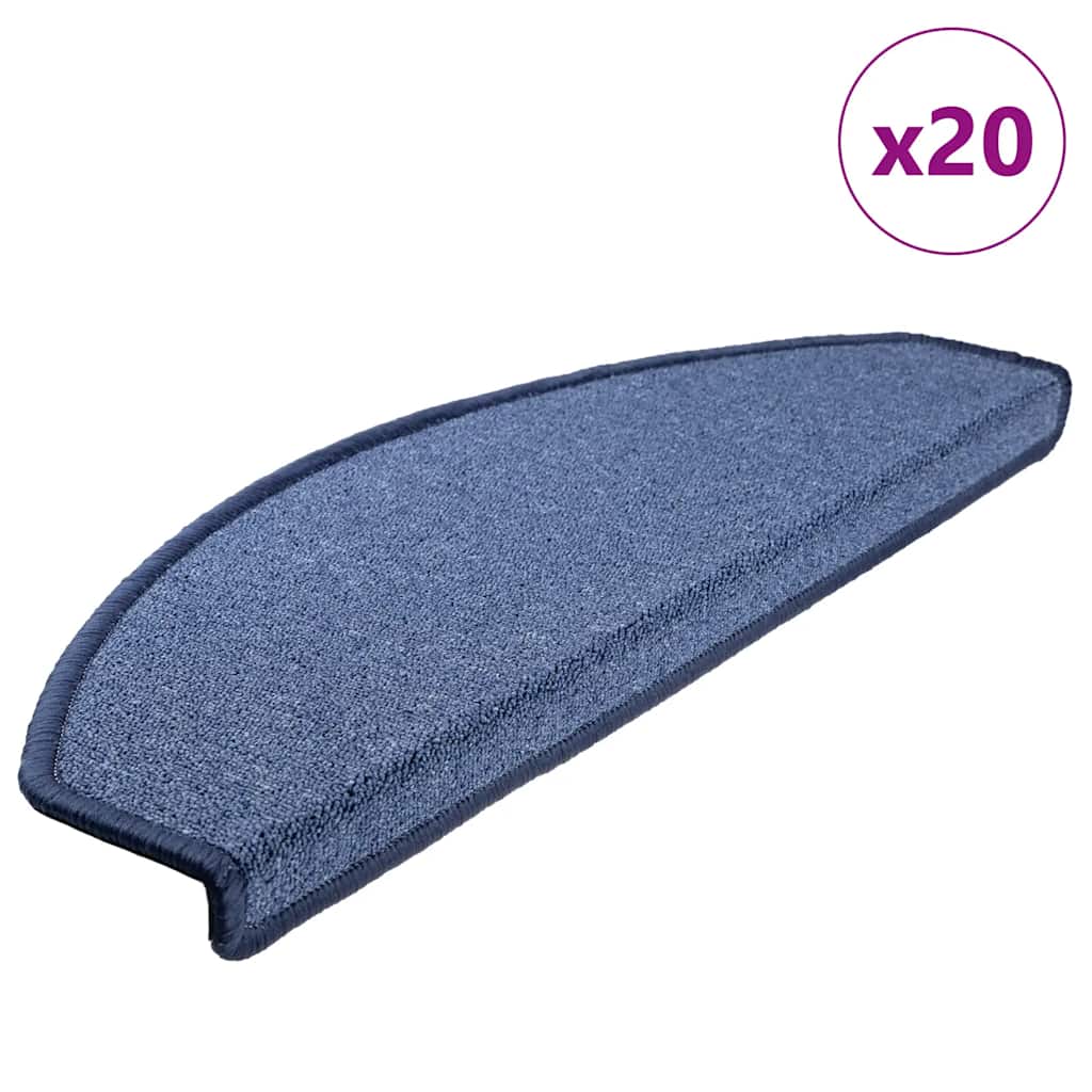 Tappetini per scale autoadesivi 20 pz 65 x 24 x 4 cm Non-Slip