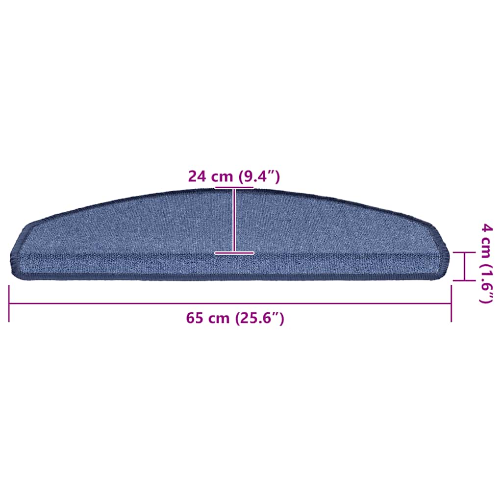 Tappetini per scale autoadesivi 20 pz 65 x 24 x 4 cm Non-Slip