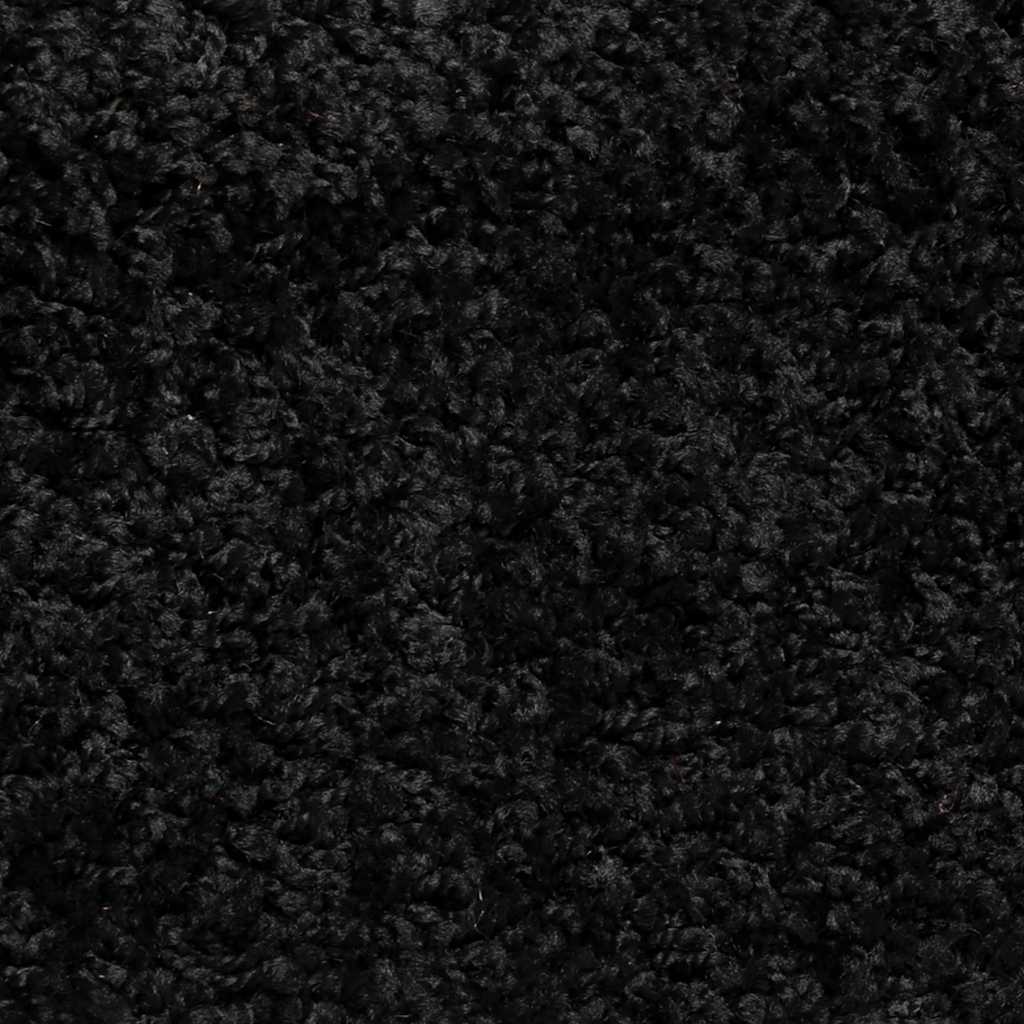 Tappetini per scale 30 pz 56x17x3 cm Nero Semicircolari