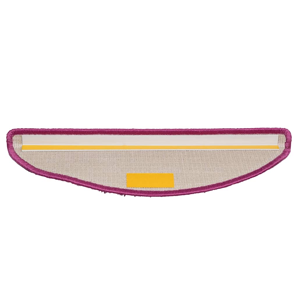 Tappetini per scale 30 pz 56x17x3 cm Viola Semicircolari