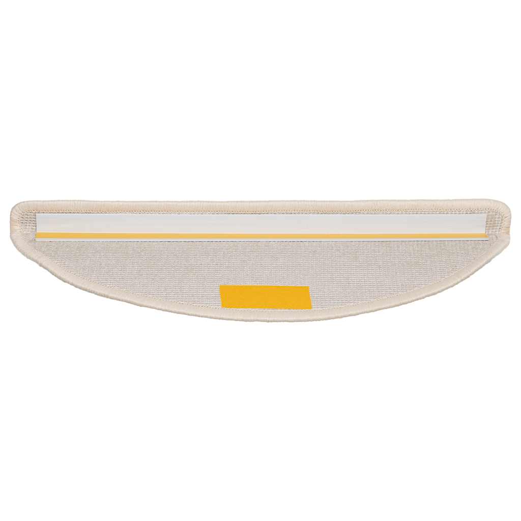 Tappetini per scale 30 pz 56x17x3 cm Bianco Semicircolari