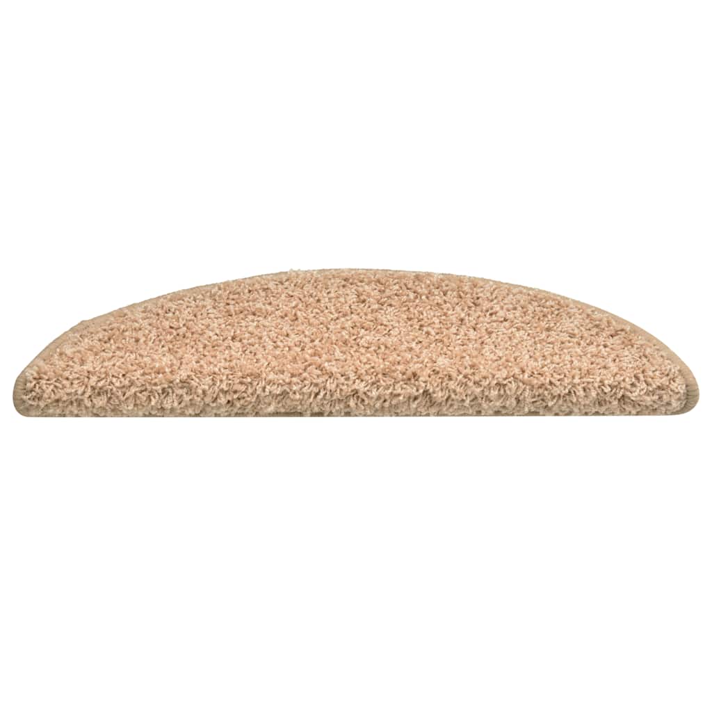 Tappetini per scale 30 pz 56x17x3 cm Oro Semicircolari