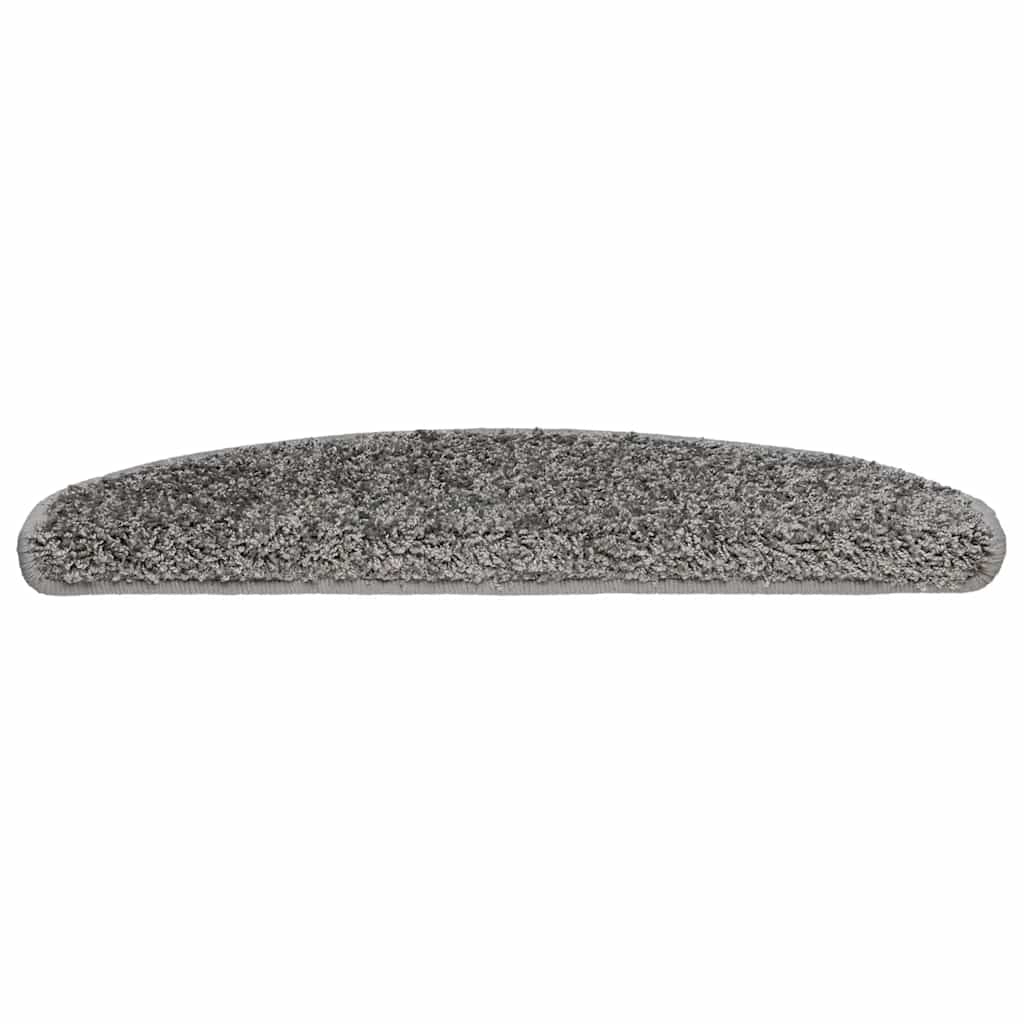 Tappetini per scale 30 pz 65x21x4 cm Grigio Semicircolari Grandi