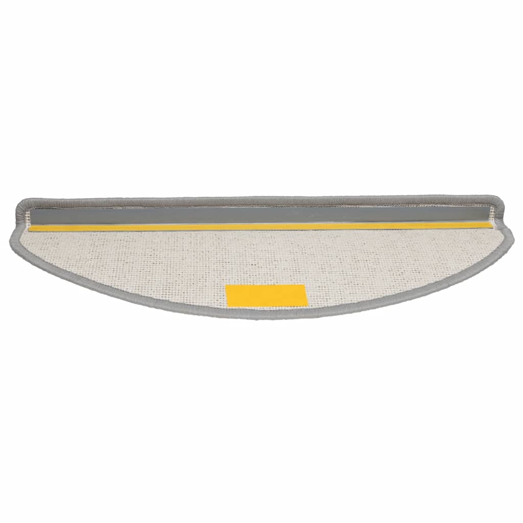 Tappetini per scale 30 pz 65x21x4 cm Grigio Semicircolari Grandi