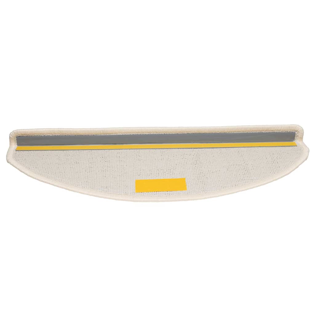 Tappetini per scale 30 pz 65x21x4 cm Bianco Semicircolari Grandi