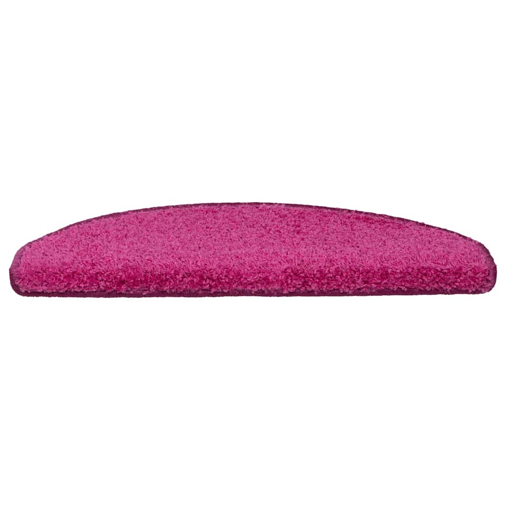 Tappetini per scale 30 pz 65x21x4 cm rosa semicircolari grandi