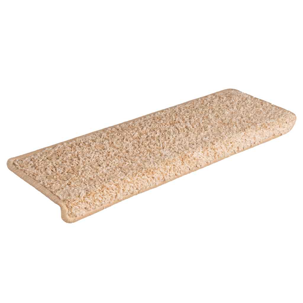 Tappetini per scale 30 pz 65x21x4 cm Oro Bordo rettangolare