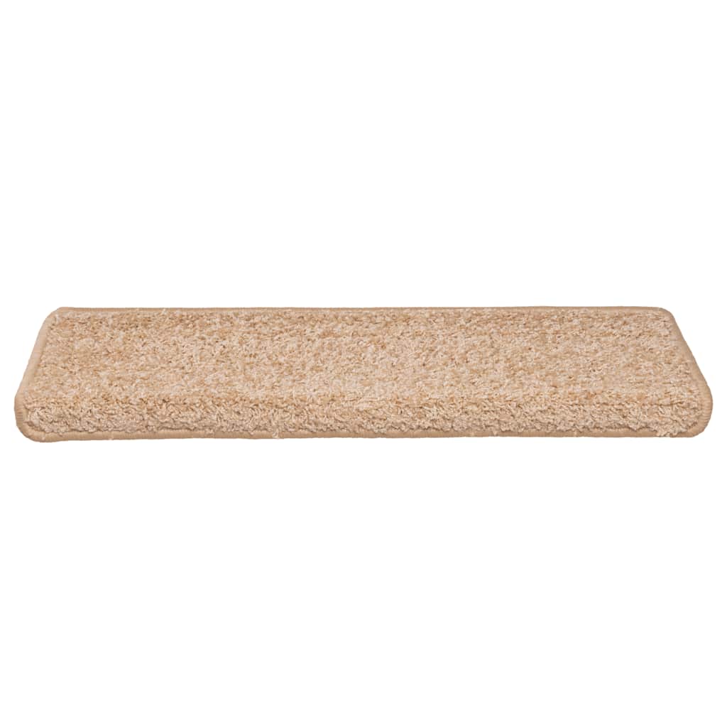 Tappetini per scale 30 pz 65x21x4 cm Oro Bordo rettangolare