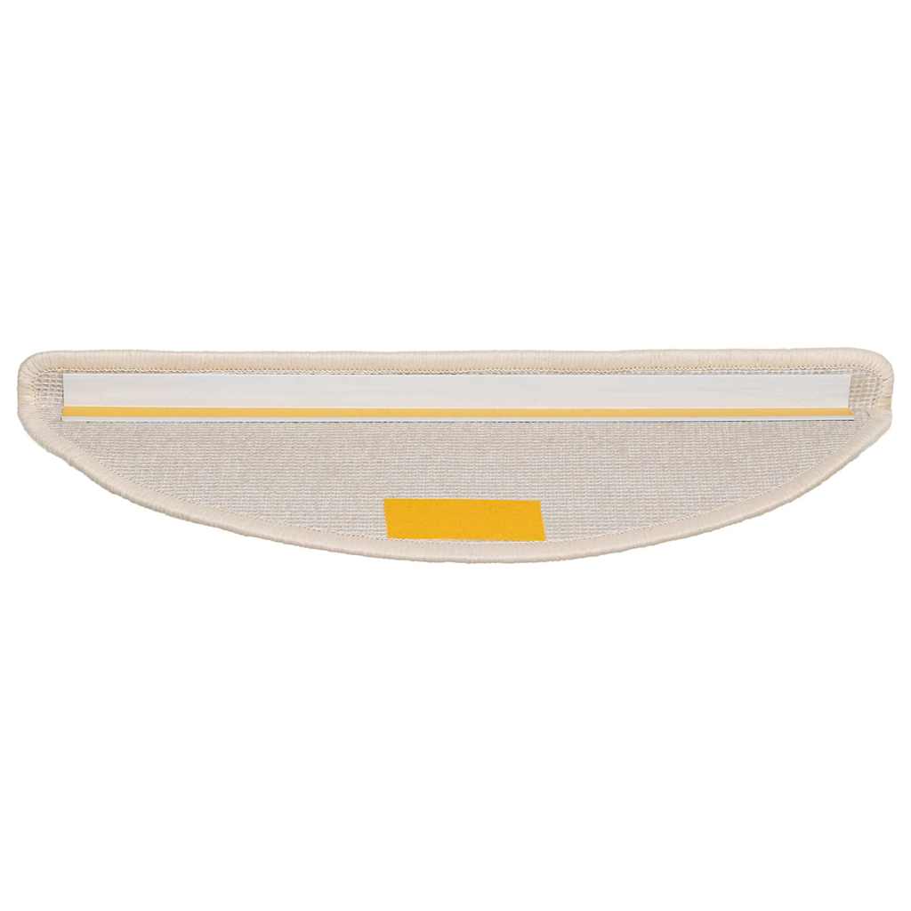 Tappetini per scale 20 pz 56x17x3 cm Bianco Semicircolari