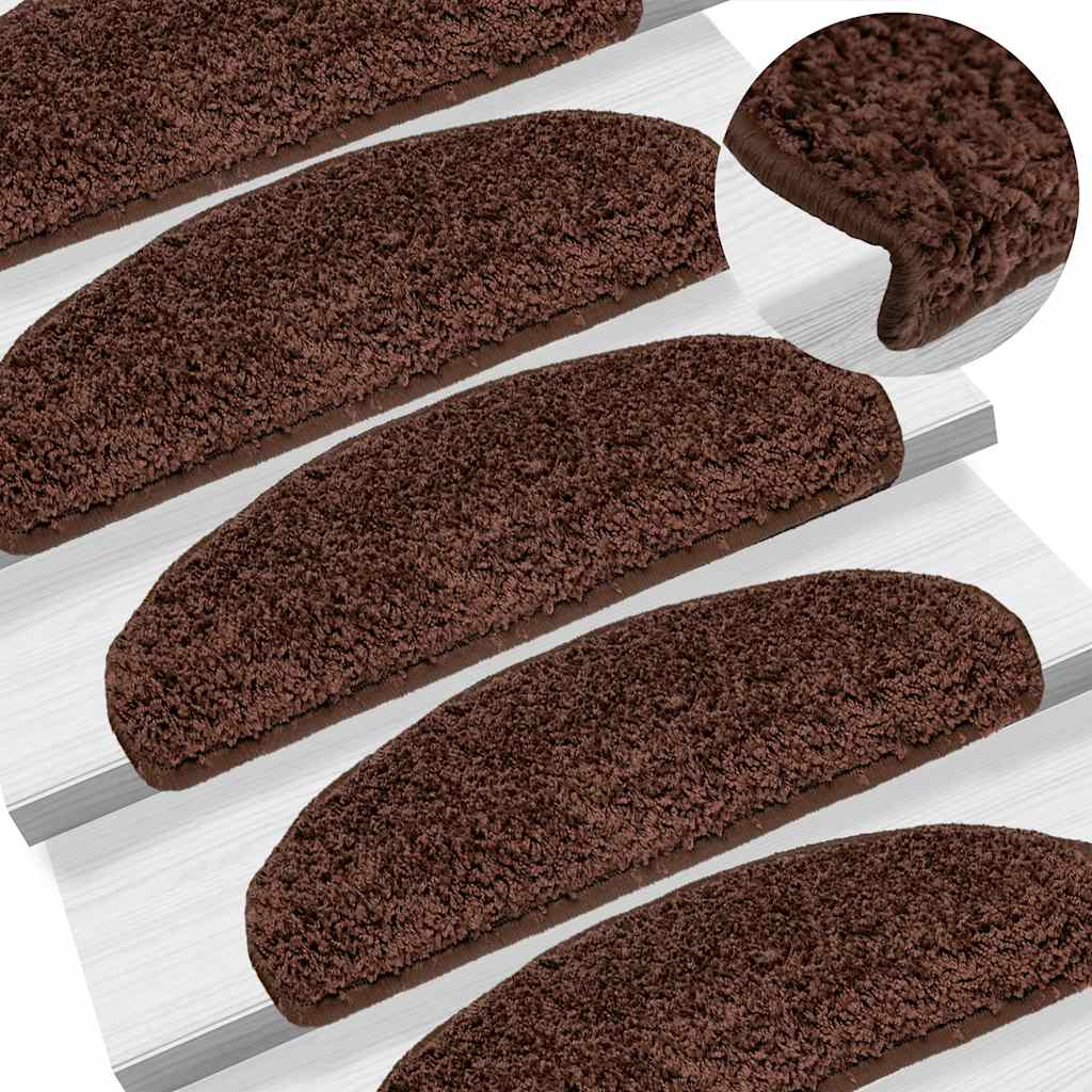 Tappetini per scale autoadesivi 20 pz 65 x 21 x 4 cm Non-Slip