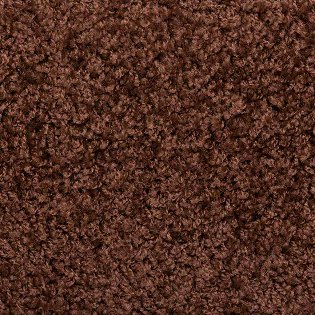 Tappetini per scale 20 pz 65x21x4 cm Marrone Bordo rettangolare