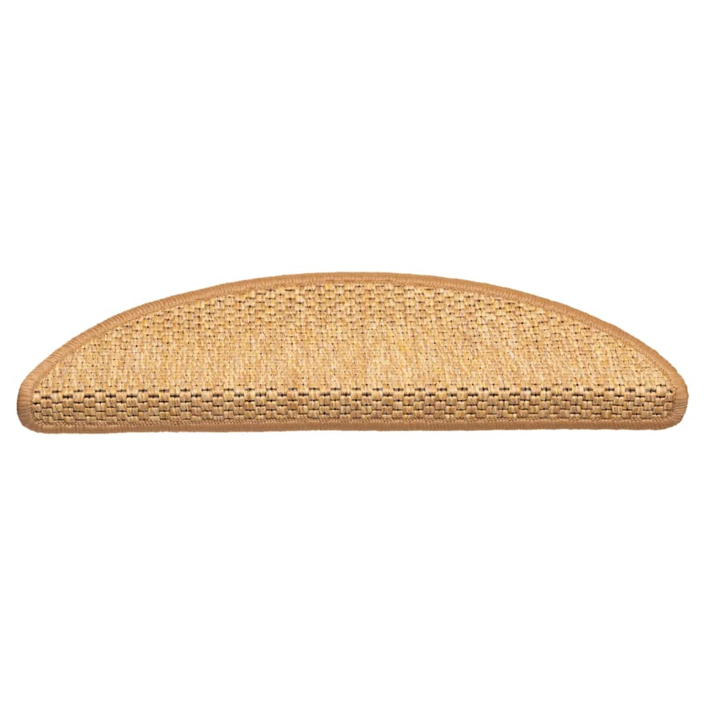 Tappeti Autoadesivi Scale Aspetto Sisal 30 pz 56x17x3 cm Sisal