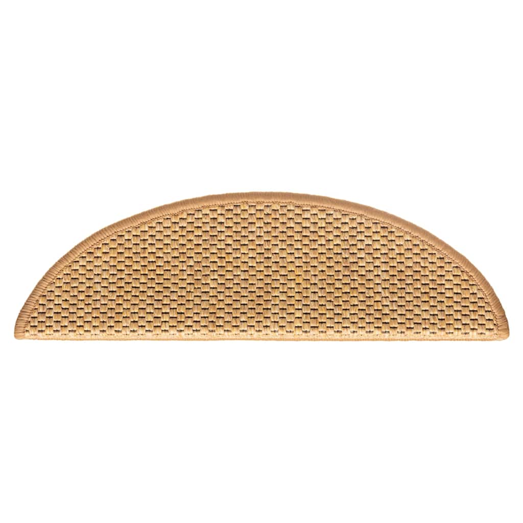 Tappeti Autoadesivi Scale Aspetto Sisal 30 pz 56x17x3 cm Sisal