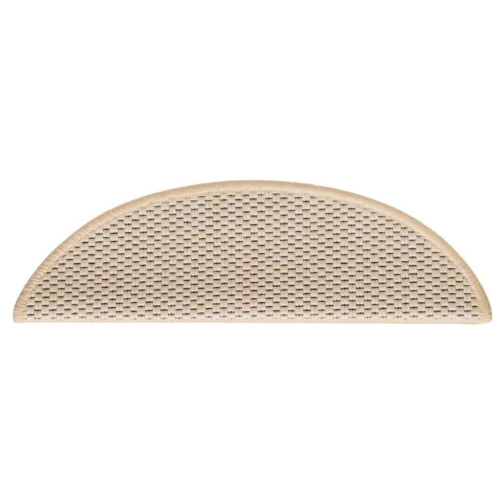 Tappeti Autoadesivi Scale Aspetto Sisal 30pz 56x17x3 cm Berbero