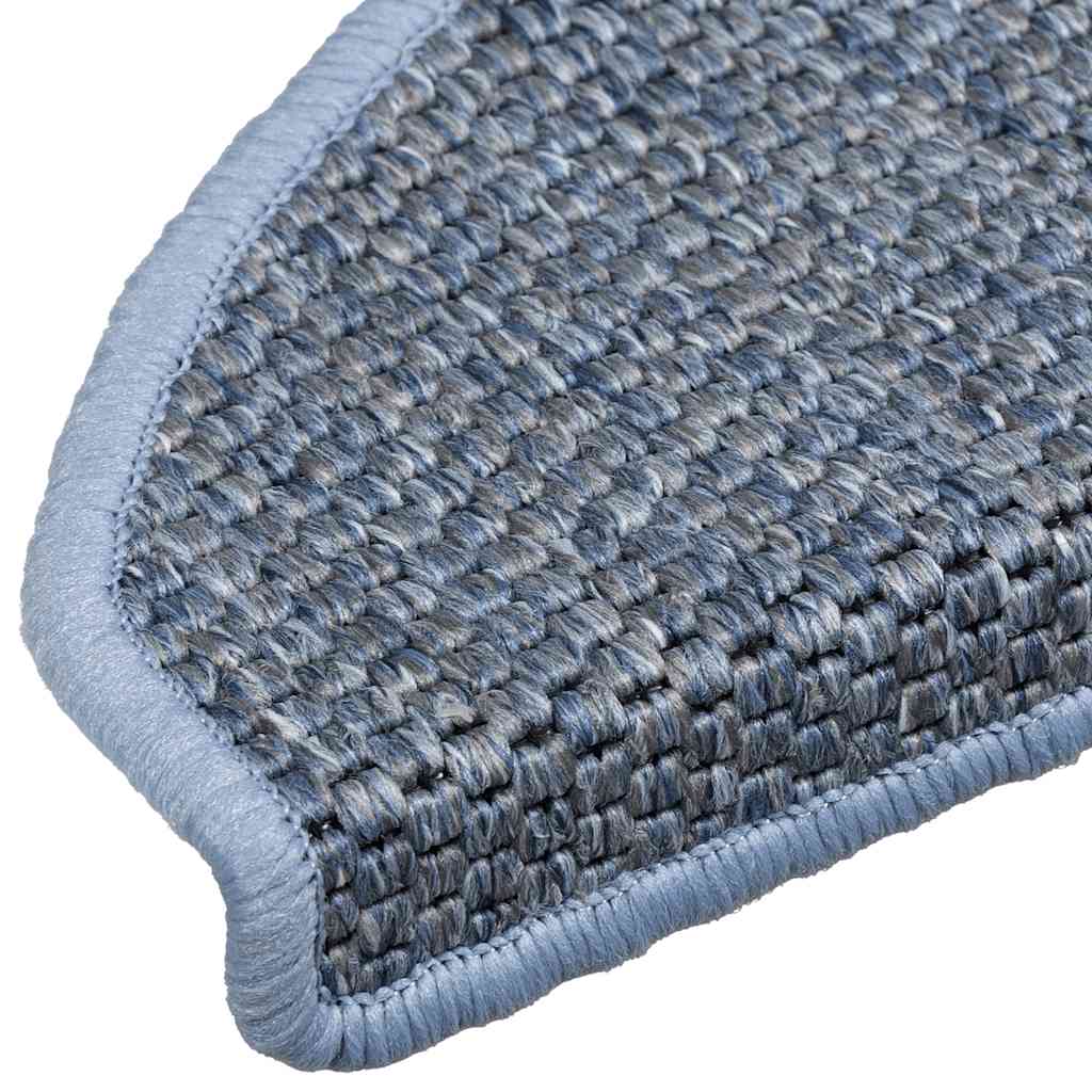 Tappeti Autoadesivi per Scale Aspetto Sisal 30pz 65x21x4 cm Blu