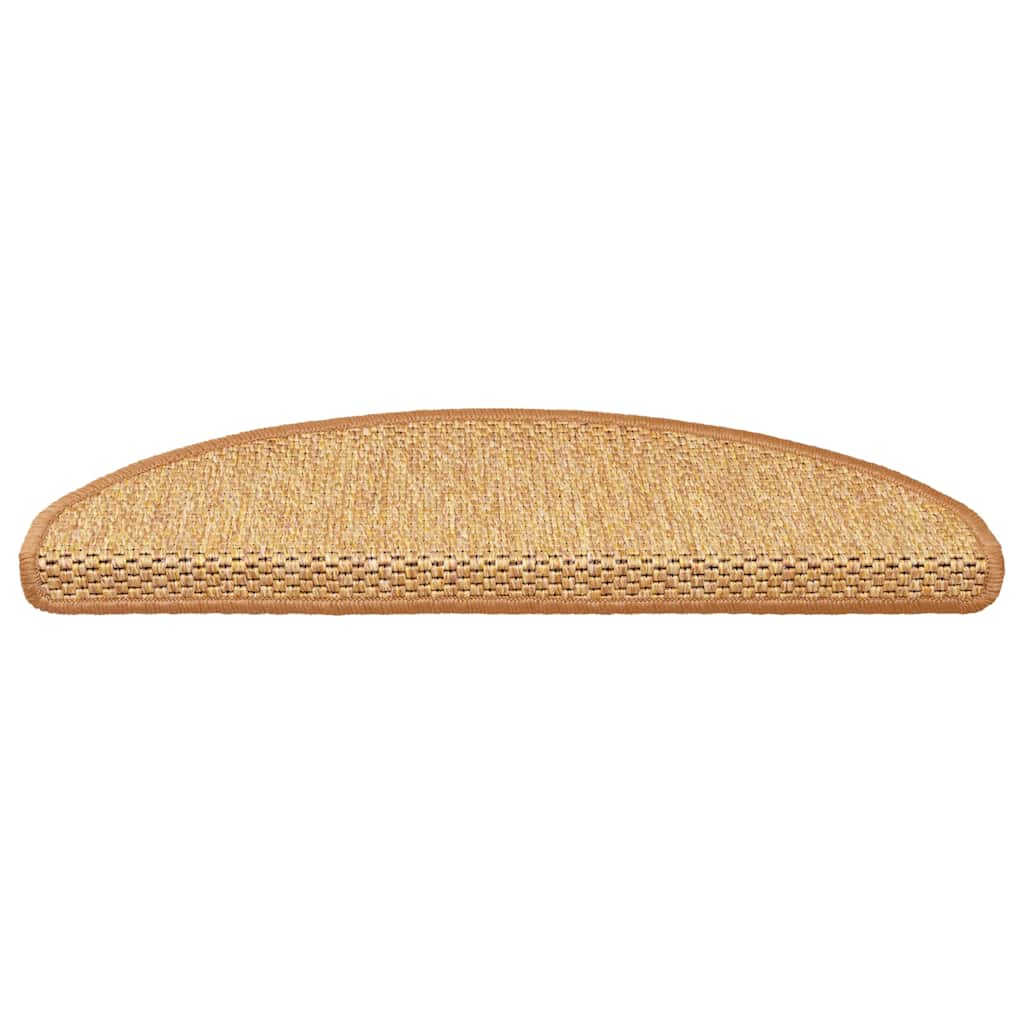 Tappeti Autoadesivi Scale Aspetto Sisal 30 pz 65x21x4 cm Sisal