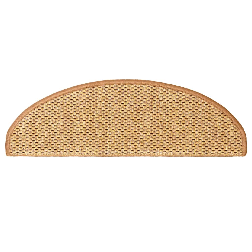 Tappeti Autoadesivi Scale Aspetto Sisal 30 pz 65x21x4 cm Sisal