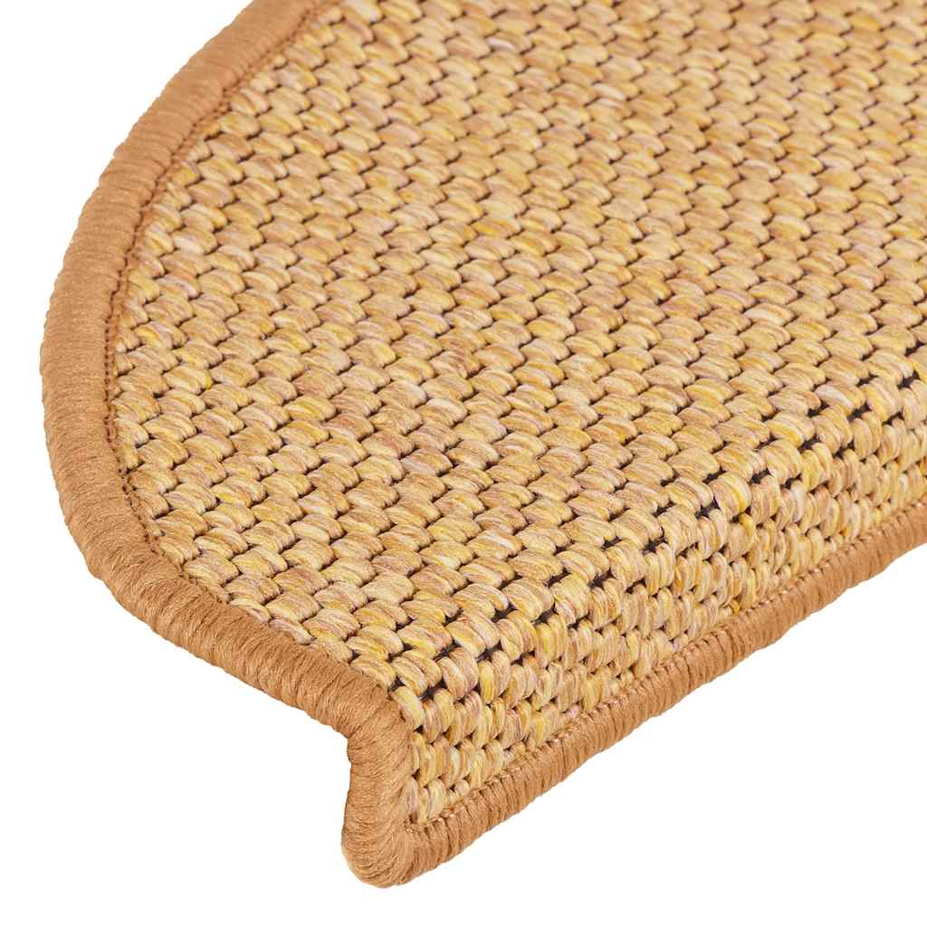 Tappeti Autoadesivi Scale Aspetto Sisal 30 pz 65x21x4 cm Sisal