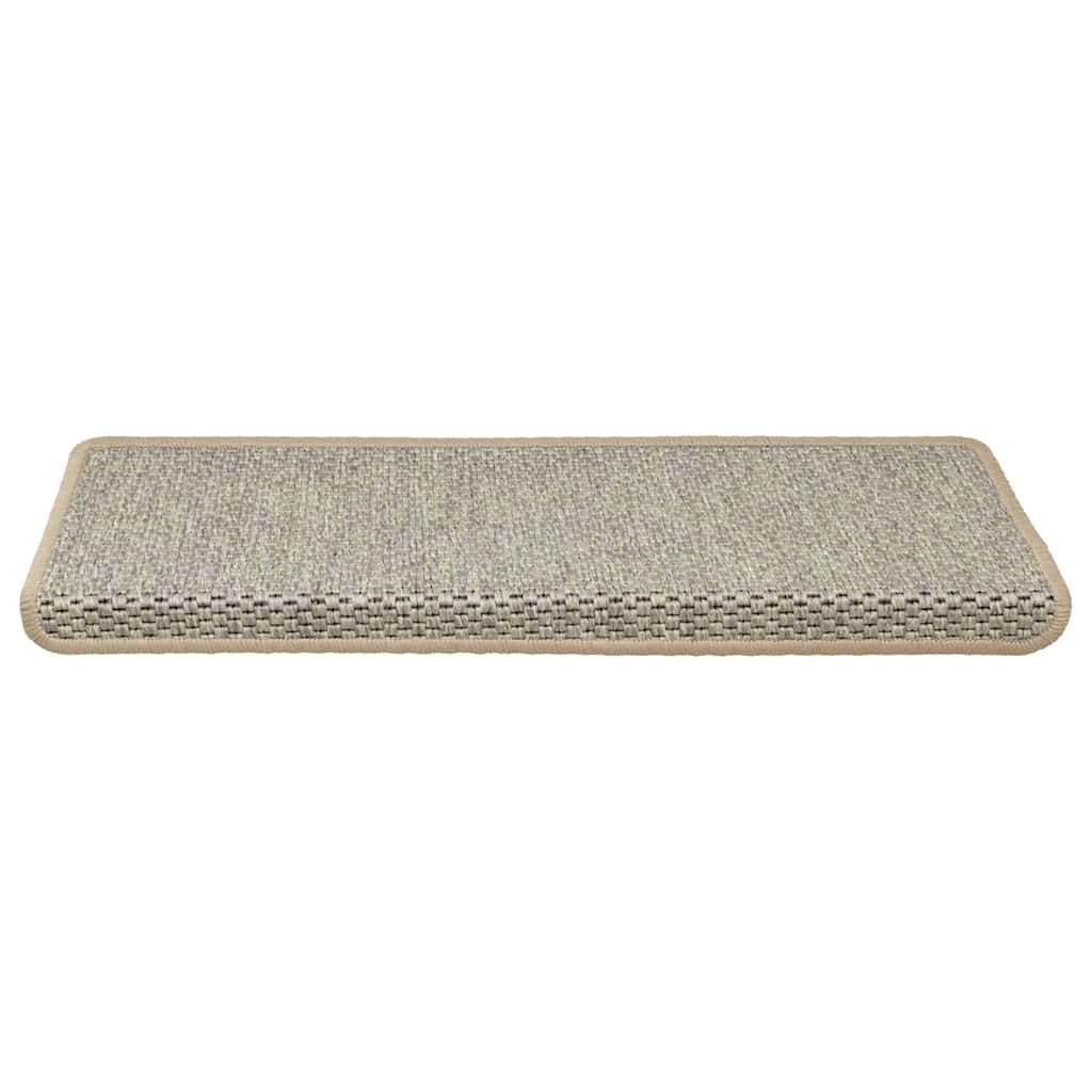 Tappeti Autoadesivi Scale Aspetto Sisal 30 pz 65x21x4 cm Verde Chiaro