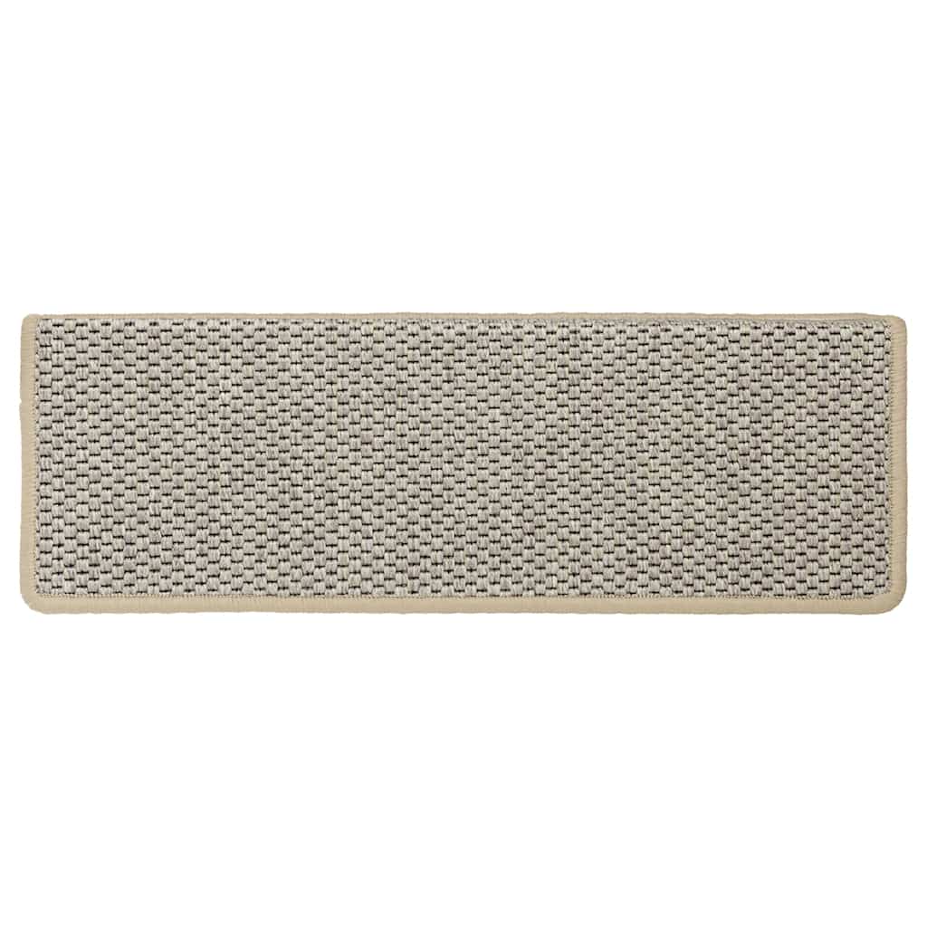 Tappeti Autoadesivi Scale Aspetto Sisal 30 pz 65x21x4 cm Verde Chiaro