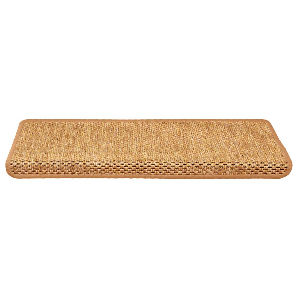 Tappeti Adesivi Scale Aspetto Sisal 30 pz 65x21x4 cm Sisal