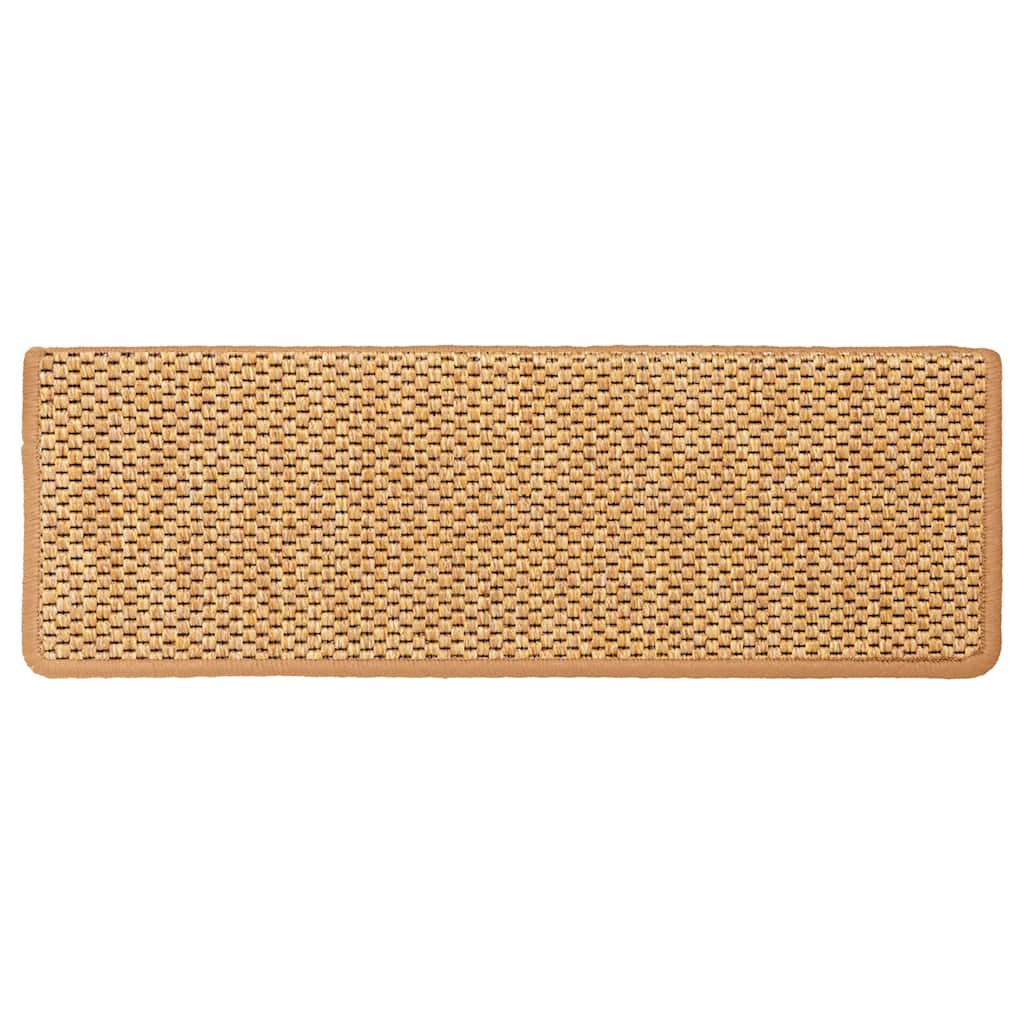 Tappeti Adesivi Scale Aspetto Sisal 30 pz 65x21x4 cm Sisal