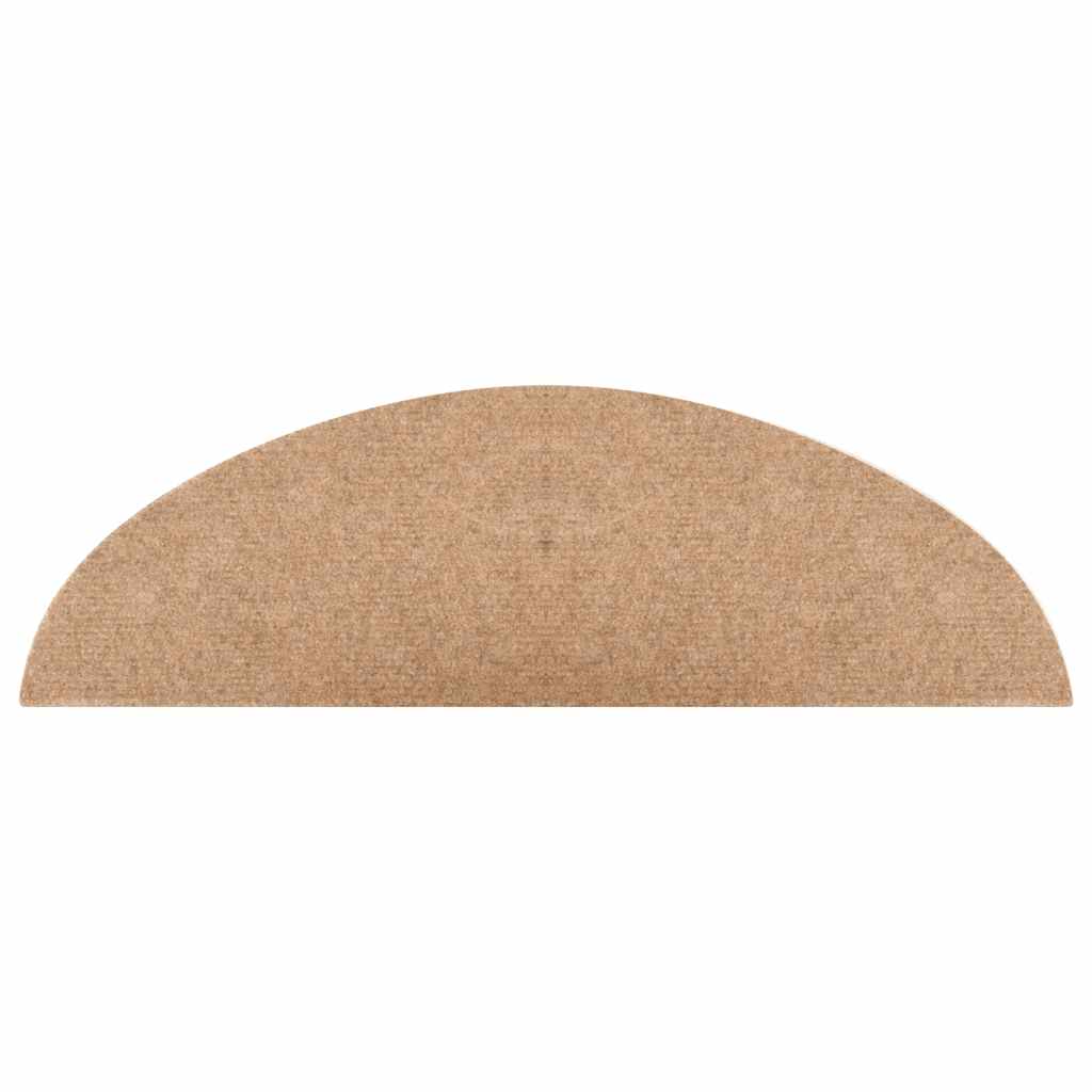 Tappetini Autoadesivi per Scale 30 pz Beige 56x17x3 cm