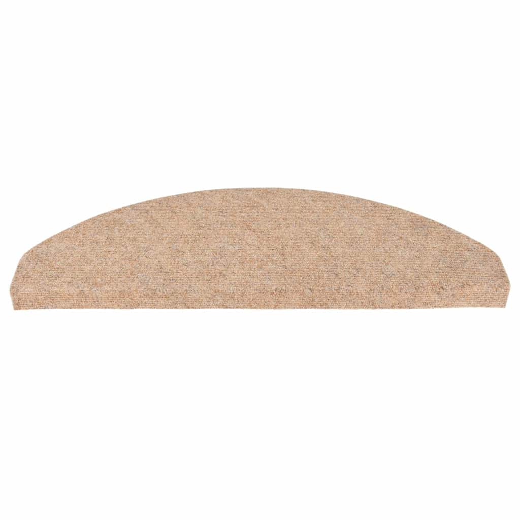 Tappetini Autoadesivi per Scale 20 pz Beige 65x22,5x3,5 cm