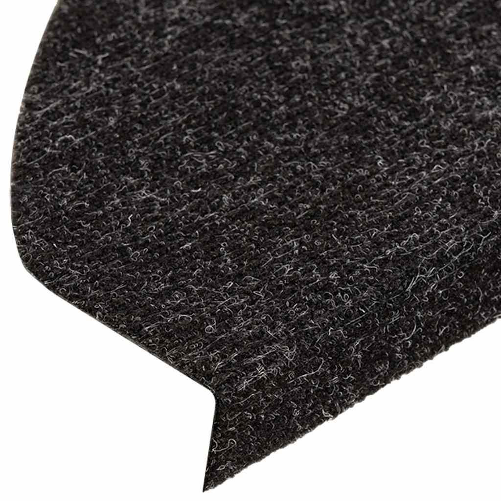 Tappetini Autoadesivi per Scale 20 pz Antracite 65x22,5x3,5 cm