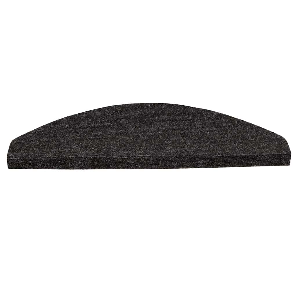Tappetini Autoadesivi per Scale 30 pz Antracite 65x22,5x3,5 cm