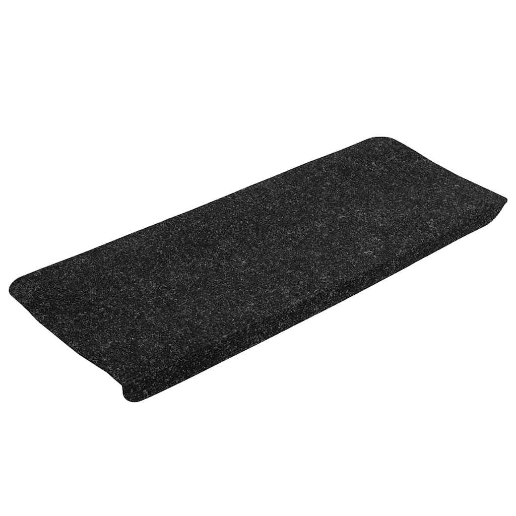 Tappetini Autoadesivi per Scale 30 pz Antracite 65x24,5x3,5 cm