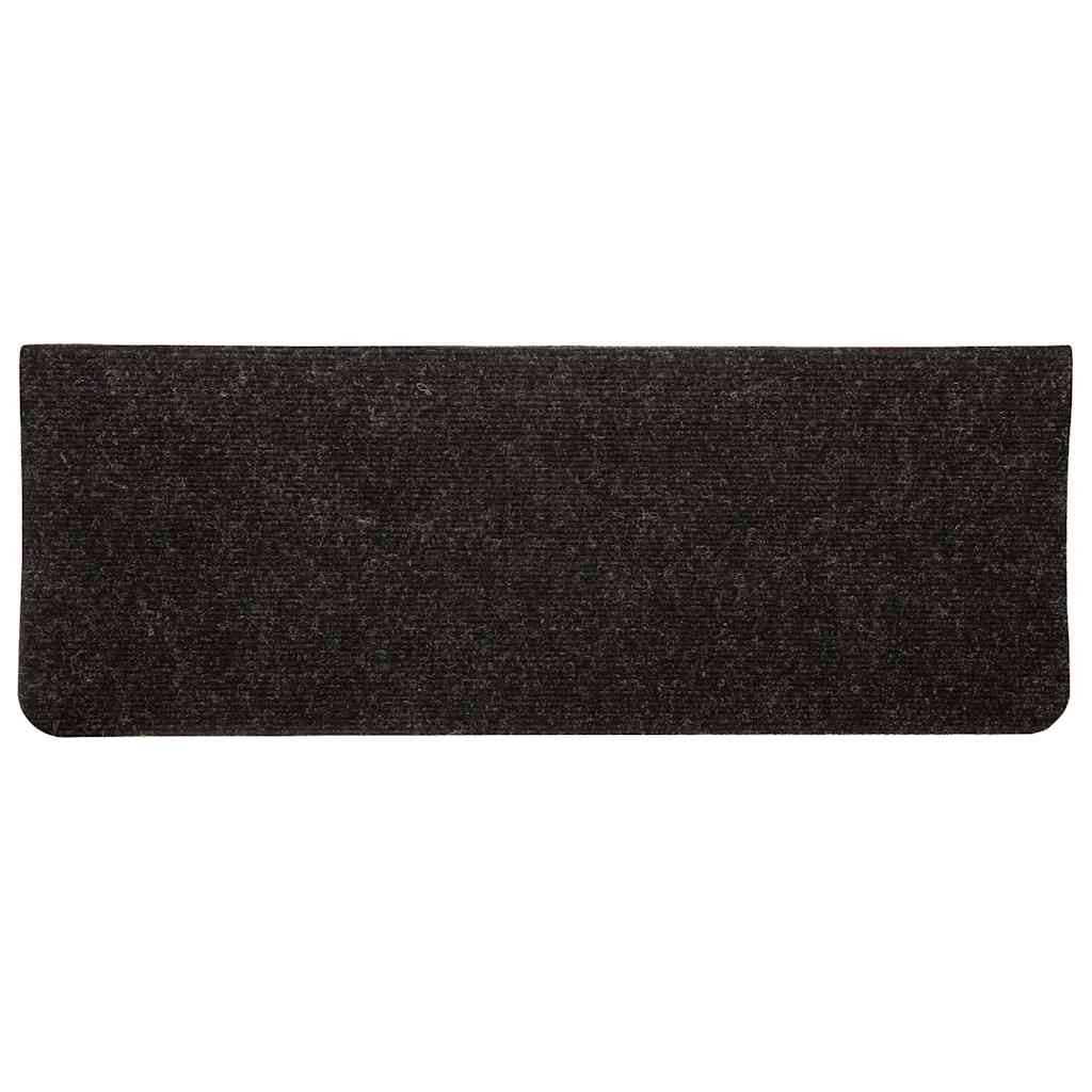 Tappetini Autoadesivi per Scale 30 pz Antracite 65x24,5x3,5 cm