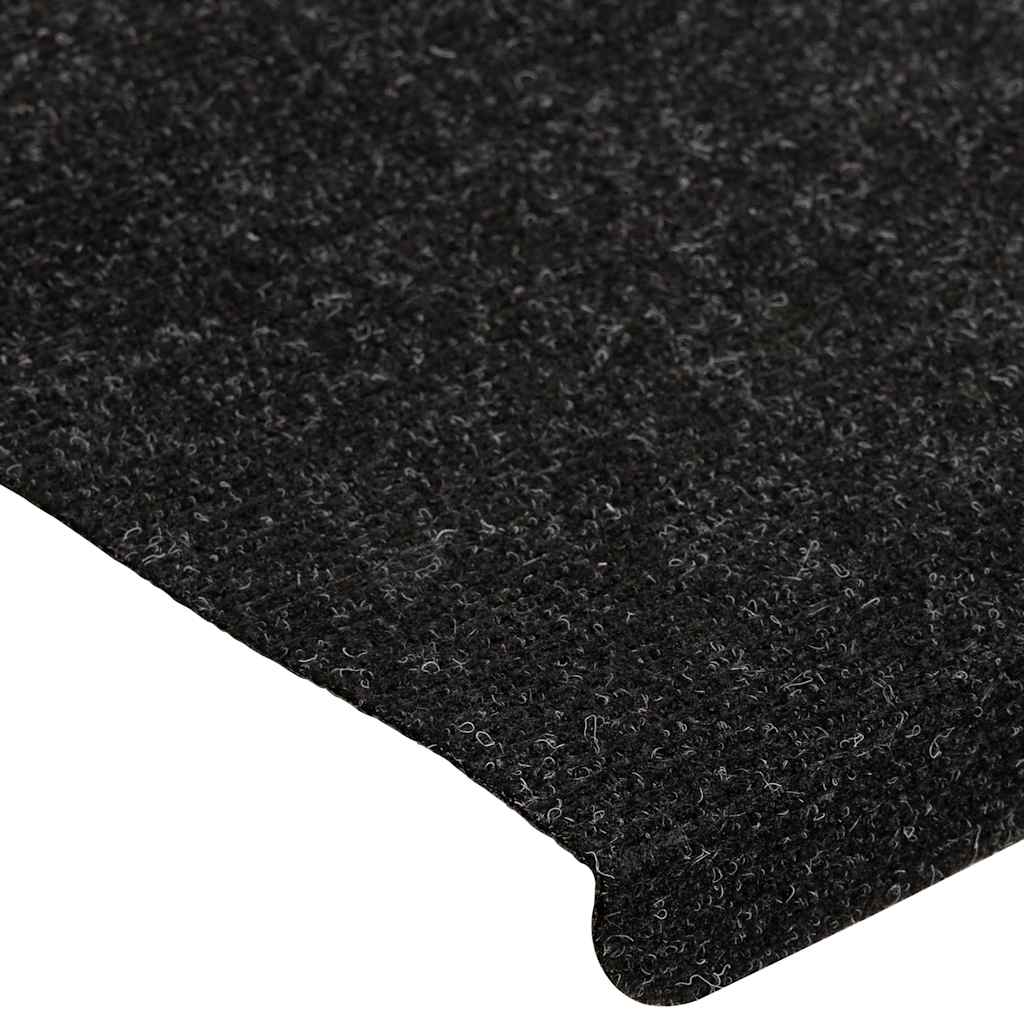 Tappetini Autoadesivi per Scale 30 pz Antracite 65x24,5x3,5 cm