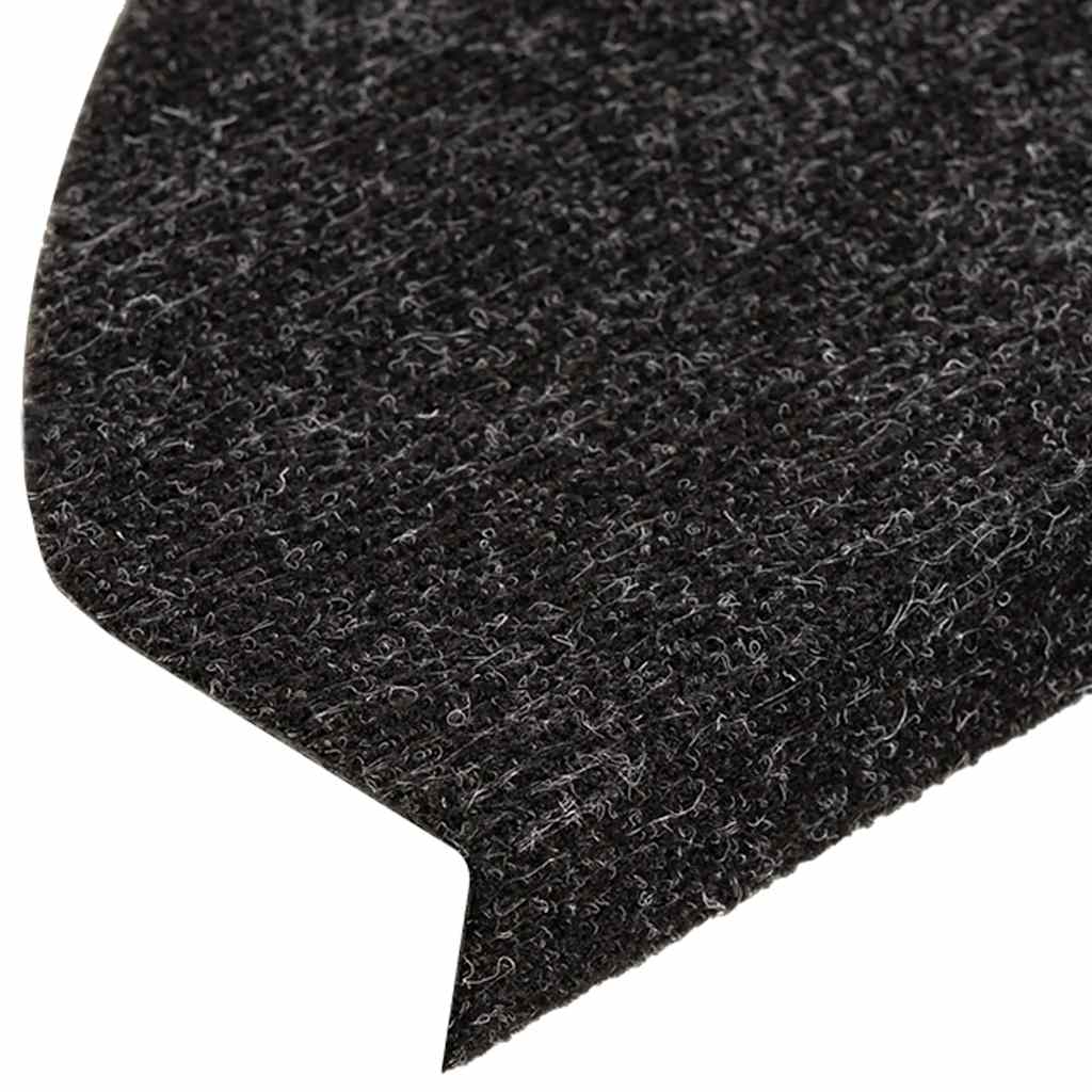 Tappetini Autoadesivi per Scale 30 pz Neri 56x17x3 cm